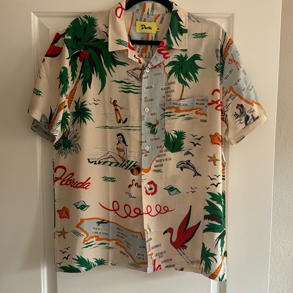 Duvin Design Florida print button up